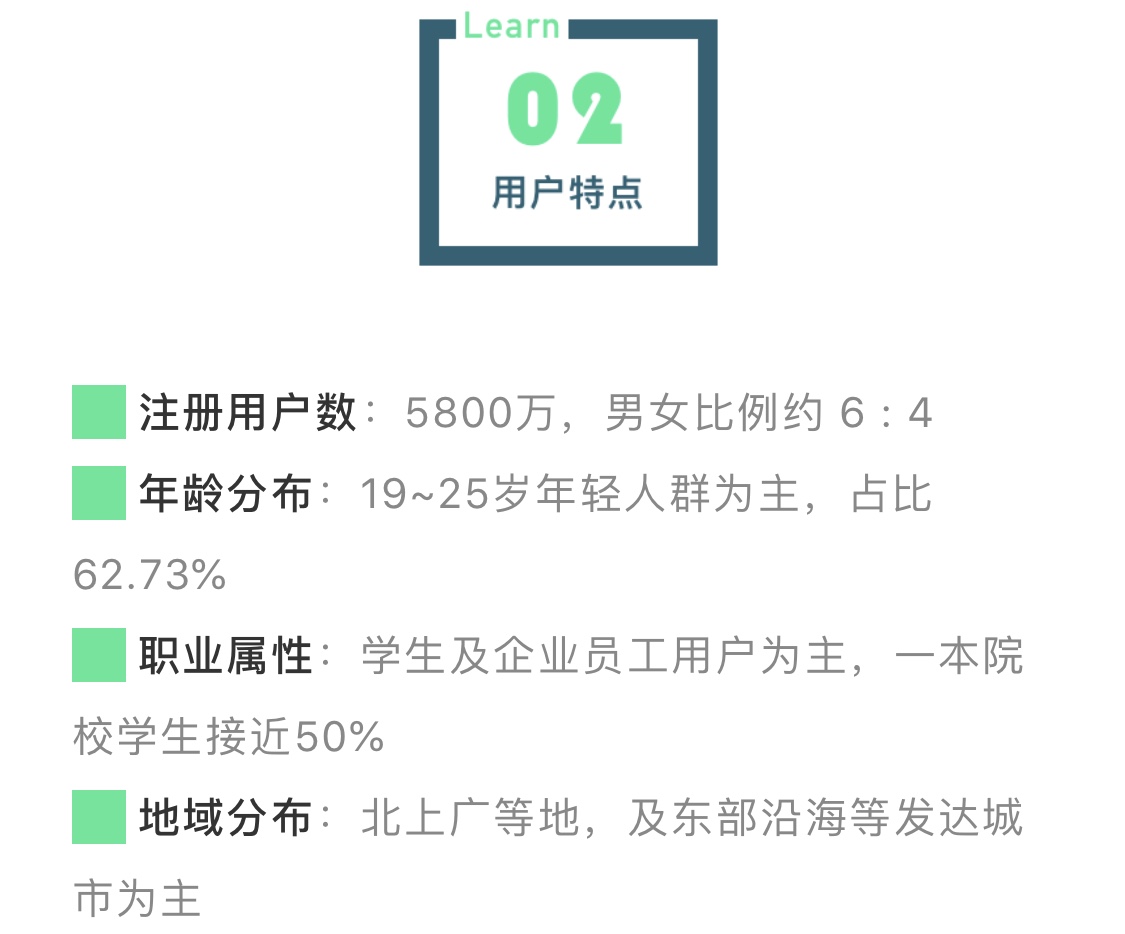 云课堂用户特点——来自官方数据