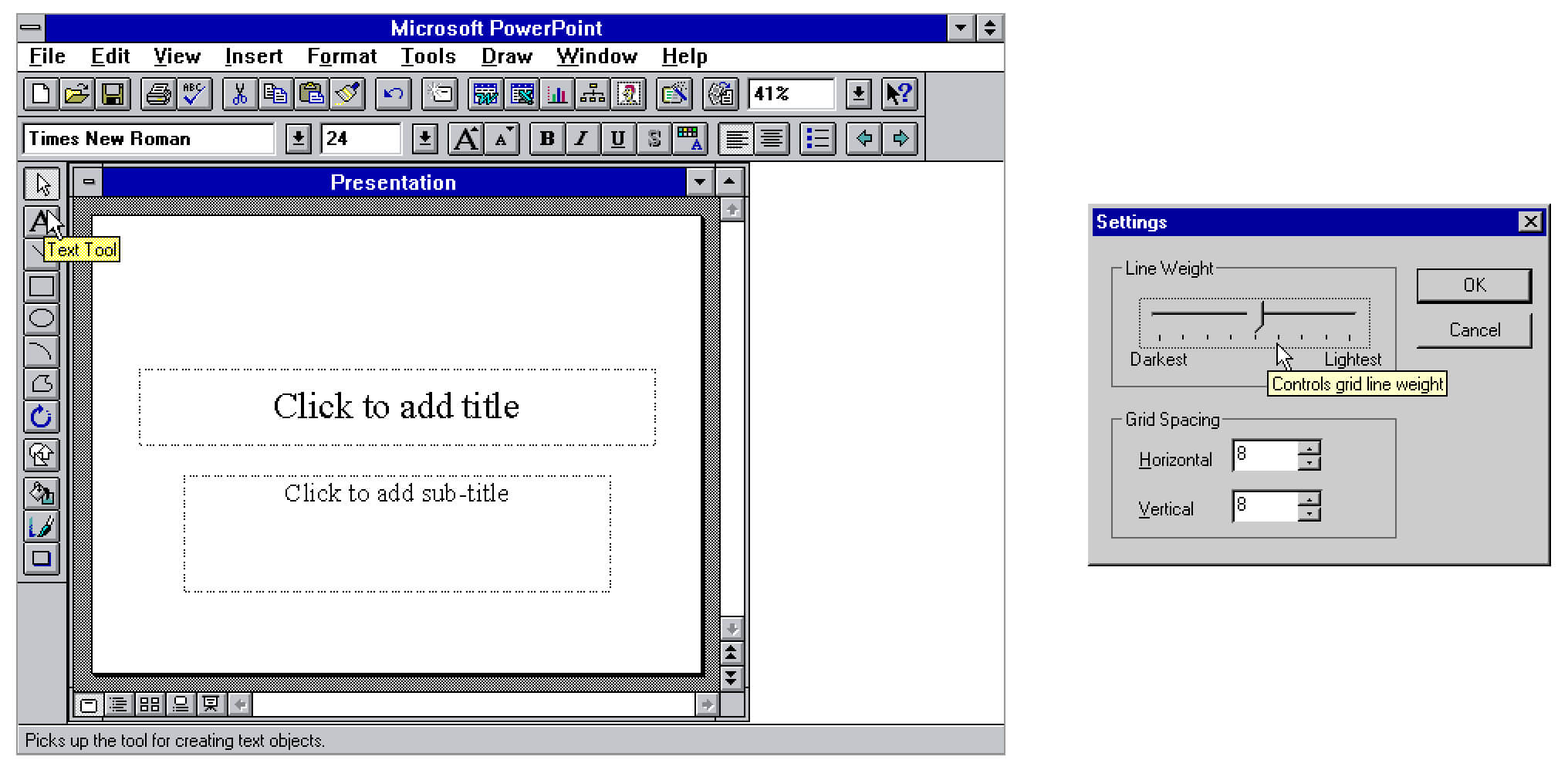 Windows 95中的Tooltip